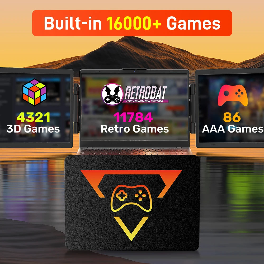 Portable Retro Game SSD PlayZone 1TB Launchbox/Playnite/Retrobat Emulator Game HDD For PS5/Xbox/Switch/PS4/PS3 With 16000+ Games