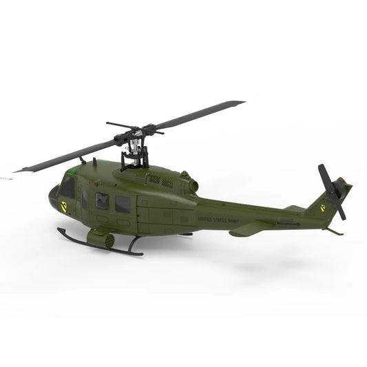 Eachine E190 1:34 UH-1 HUEY Scale 2.4G 6CH GPS Altitude Hold Optical Flow Positioning Dual Brushless Motor RC Helicopter
