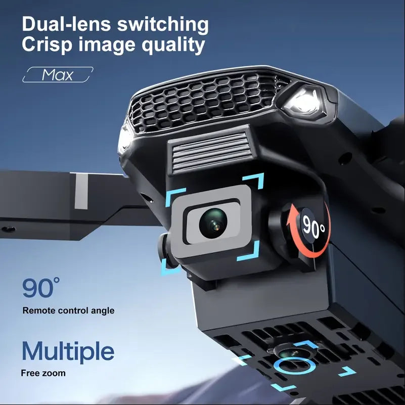 2025 E88 Drone HD Dual Camera, Screen Control No Phone Needed, One-Key Takeoff/Return, Wi-Fi App, USB Charging, Drop-Resistant,