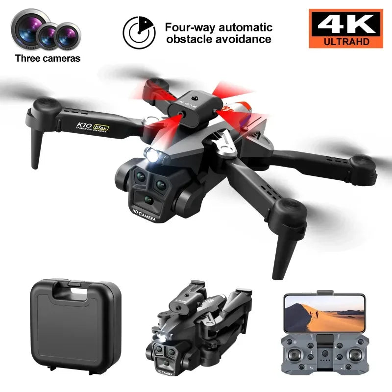 Foldable Camera Drone for Beginners & Adult - Four Direction Obstacle Avoidance, 360° Flips, One-Key Take Off/ Landing, 3D Flips